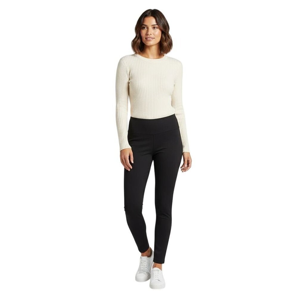 Quince NWT Ultra Stretch Ponte Skinny Pant Black Pull On Pockets Size Xlp